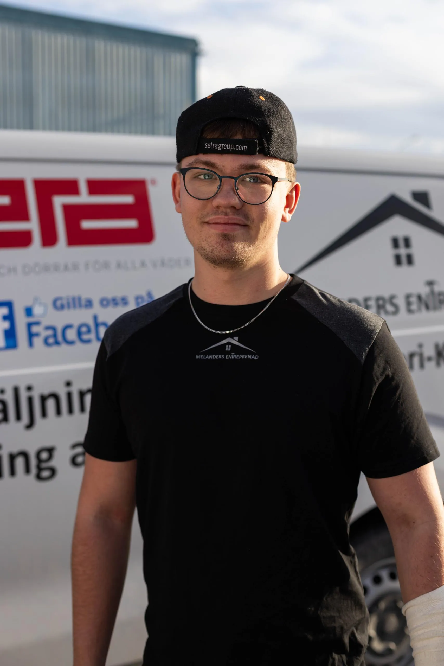 Alwin Henkelmann, Lärling bygg på Melanders Entreprenad